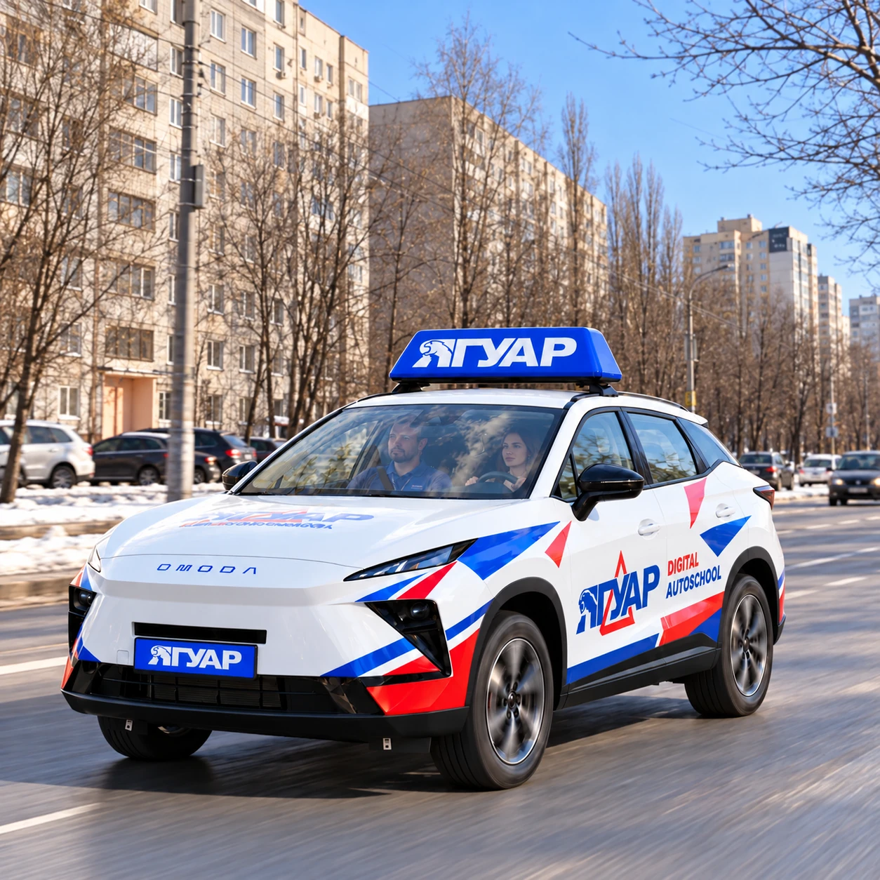 Учебный автомобиль «Ягуар» в Коминтерновском районе